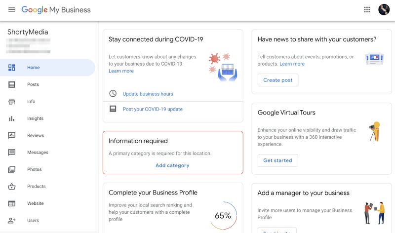 how to setup google my business